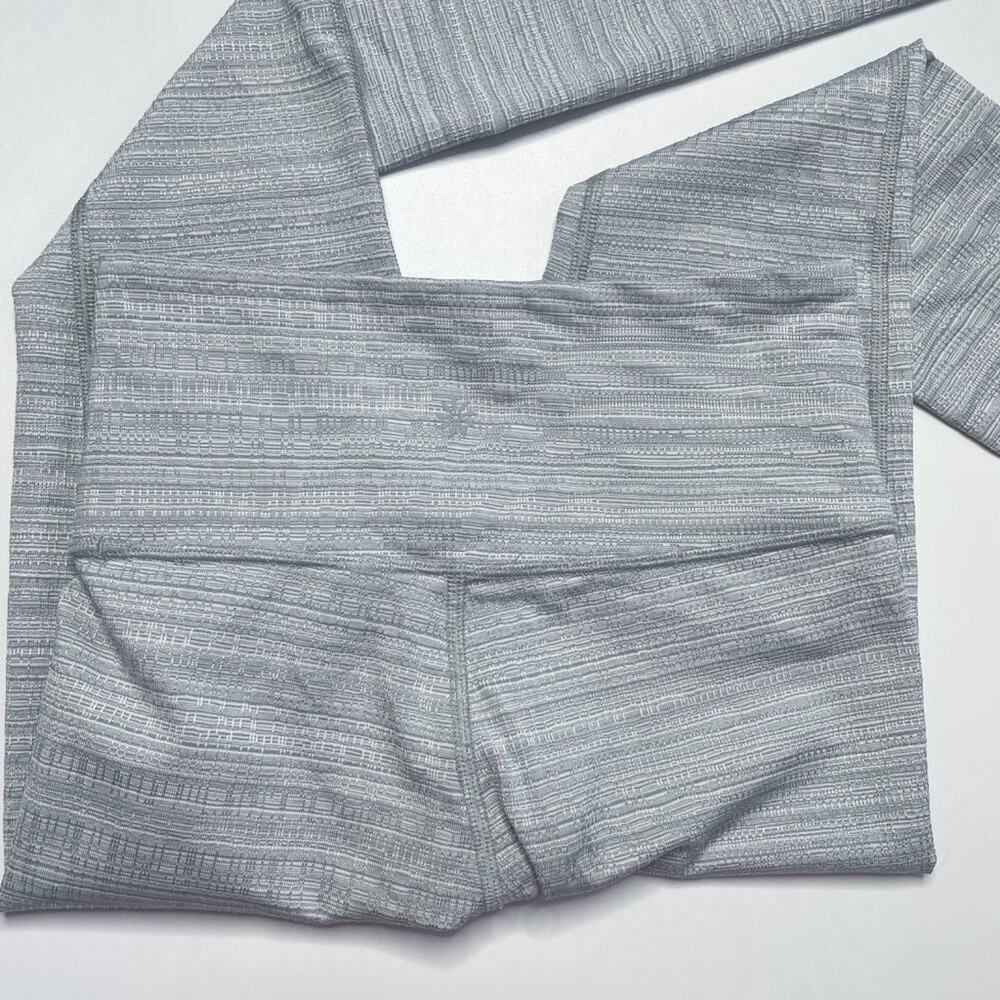 Athleta Jacquard High Rise Chaturanga Light Grey Ankle Leggings XXS - Picture 8 of 13